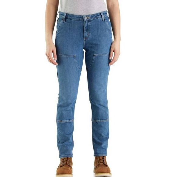 Carhartt Women's Size 14 Short Rugged Flex Relaxed Fit Double-Front Jeans Petite - Picture 12 of 12